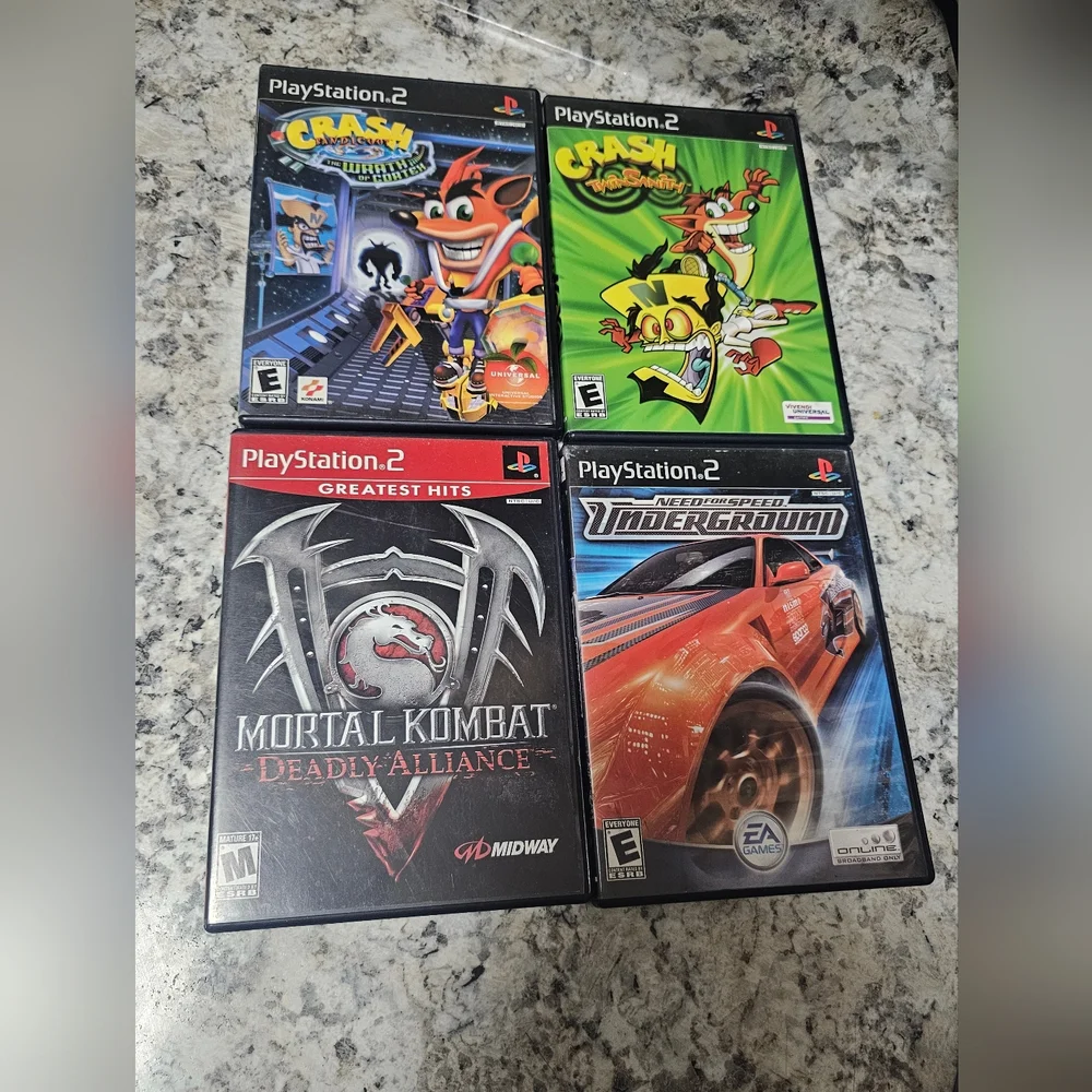 4 of PlayStation2 games bundle